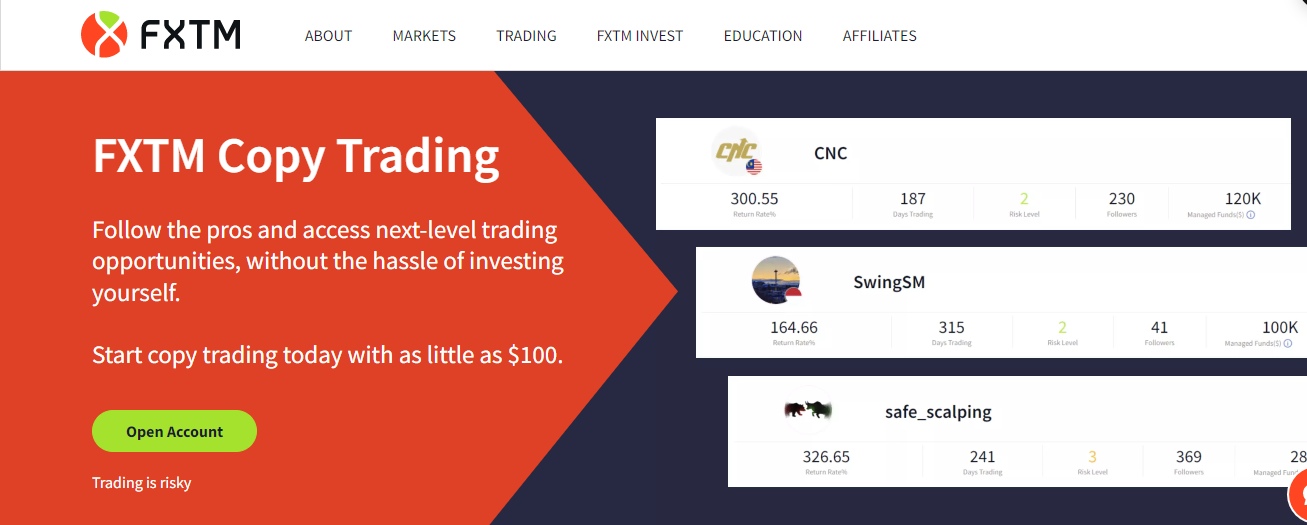 FXTM Copy Trading