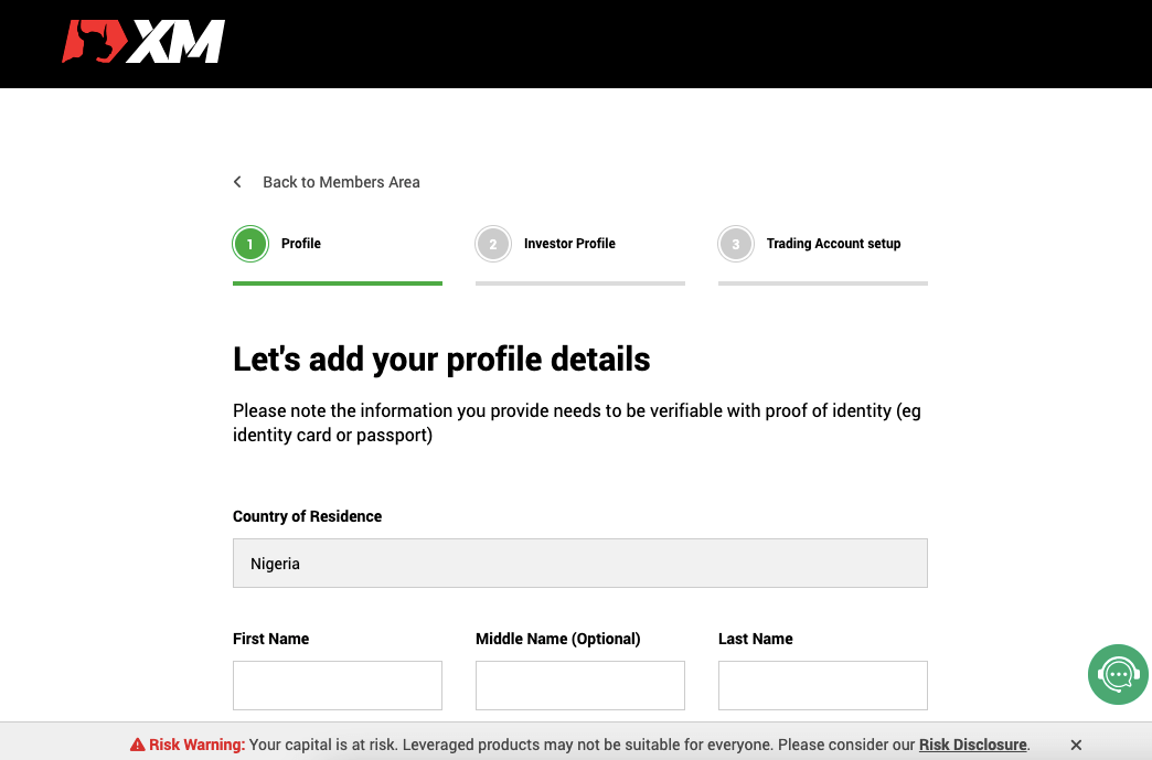 XM Account Types