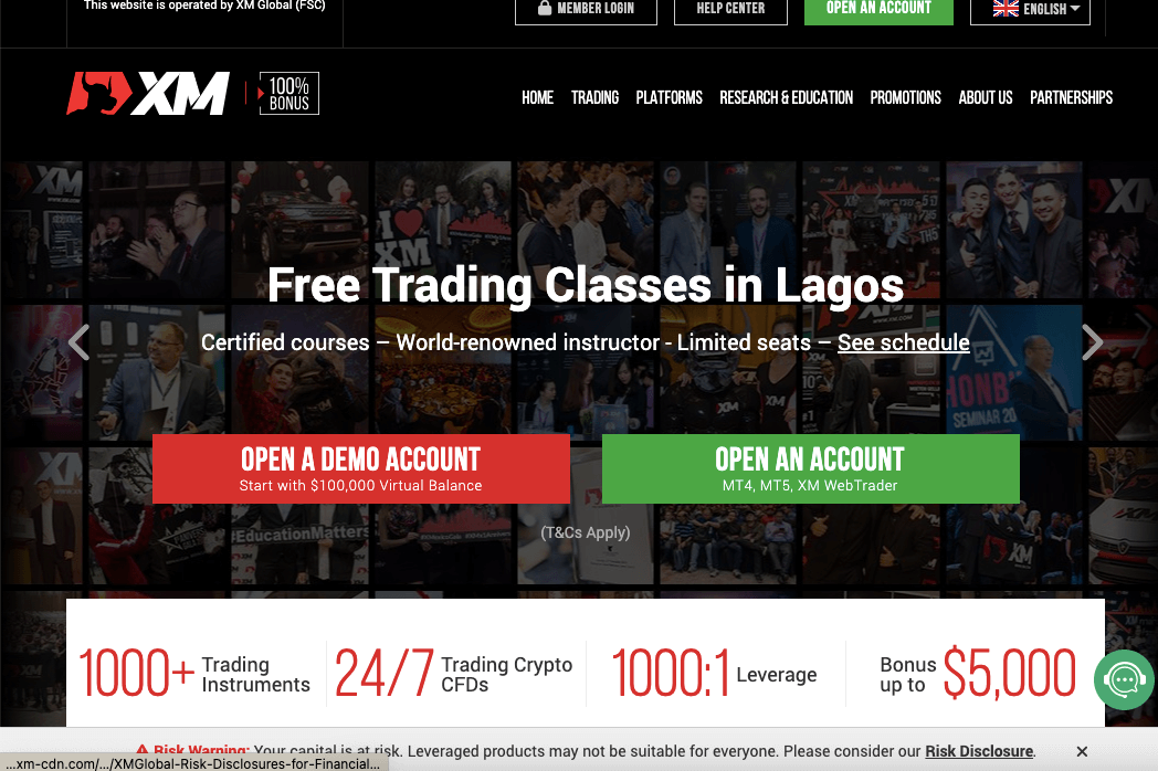 XM Website Nigeria